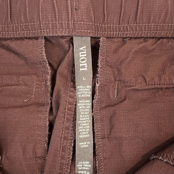 Vuori Ripstop Pant Jogger Sz Large Chesnut Brown Gorpcore Utility Hiking - Picture 6 of 11